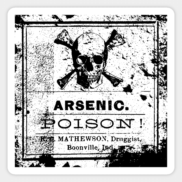 Arsenic Poison-Old Label-Death-Retro Magnet by StabbedHeart